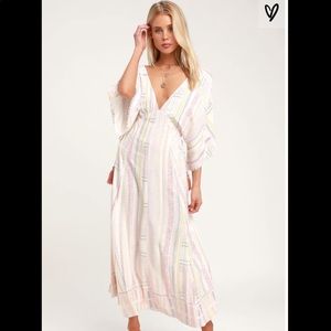 COPY - NWT Lulu’s Graceful Grace Pink Print Midi …